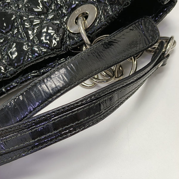 Dior Soft Cannage Patent Leather Black
