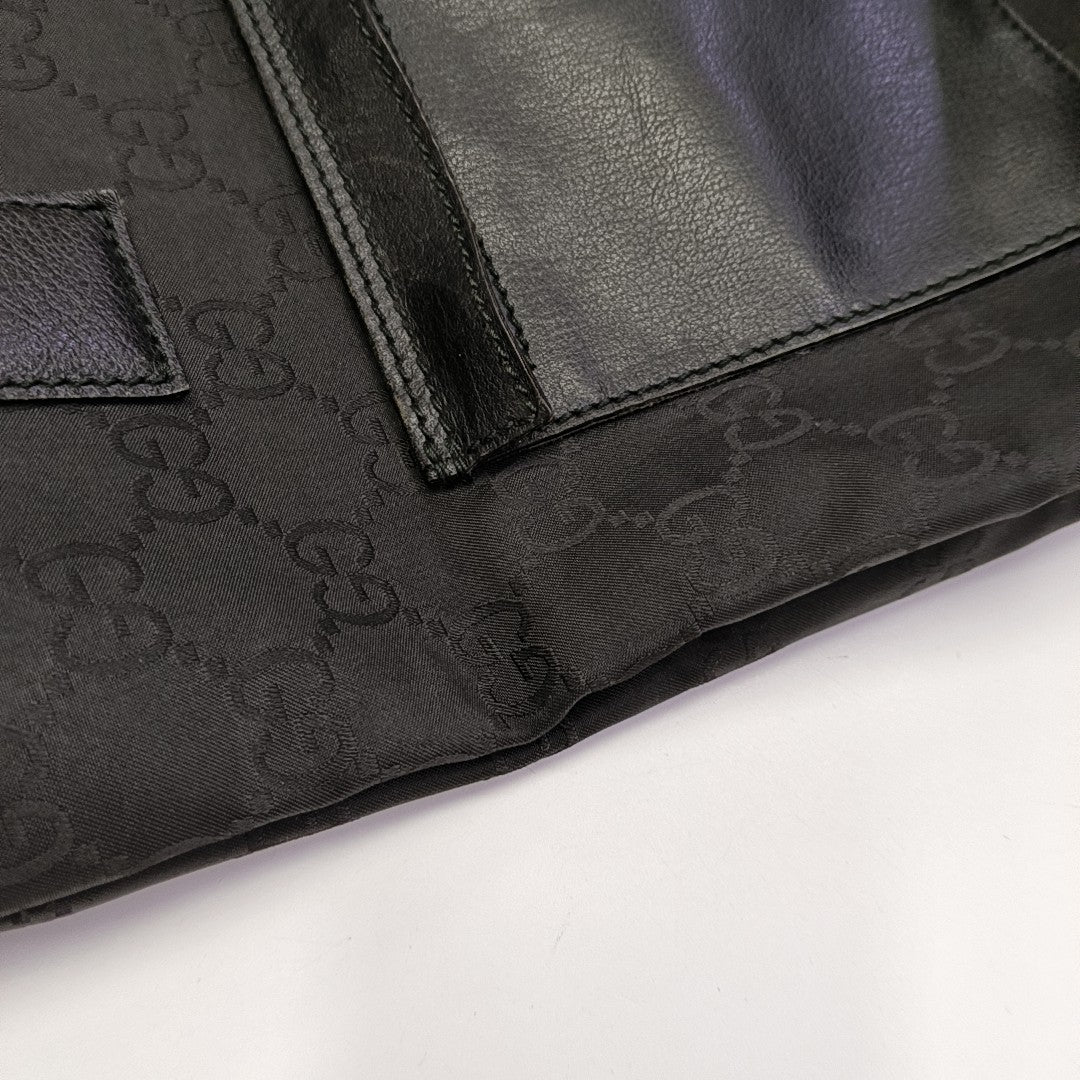 Monogram Canvas Tote Bag Black