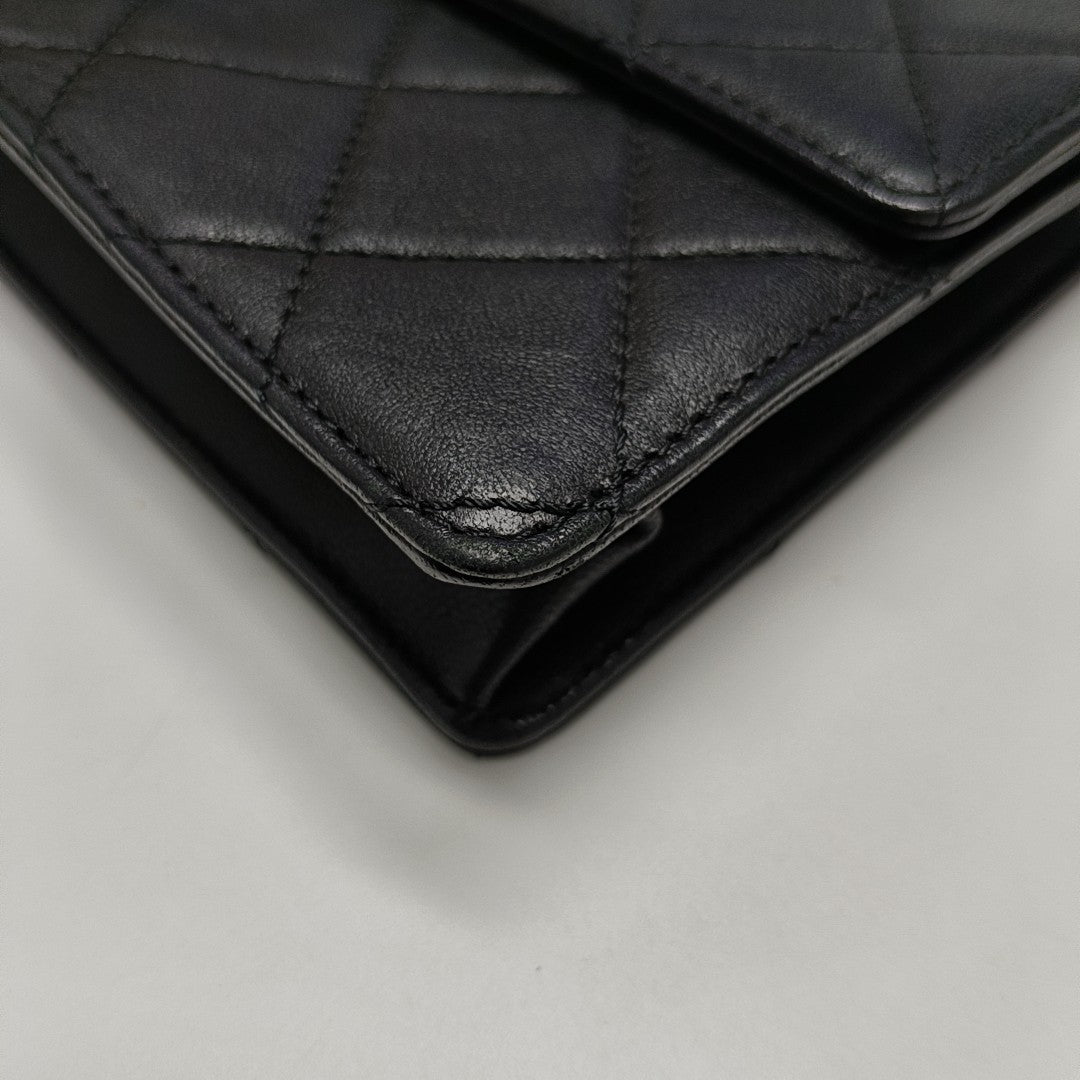 CLASSIC FLAP Small Quilted Calfskin Black