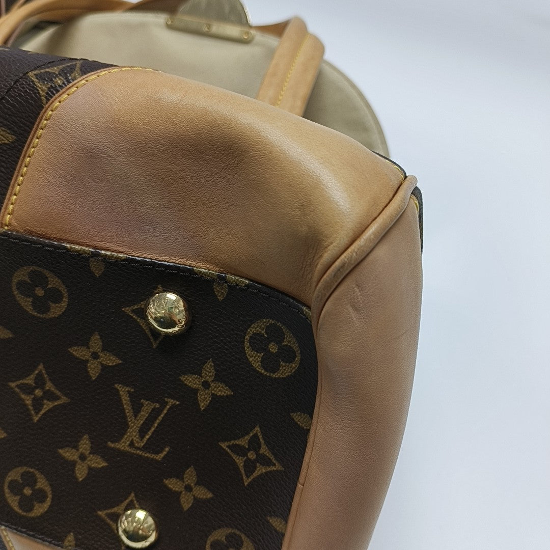 BEVERLY Monogram Coated Canvas Brown