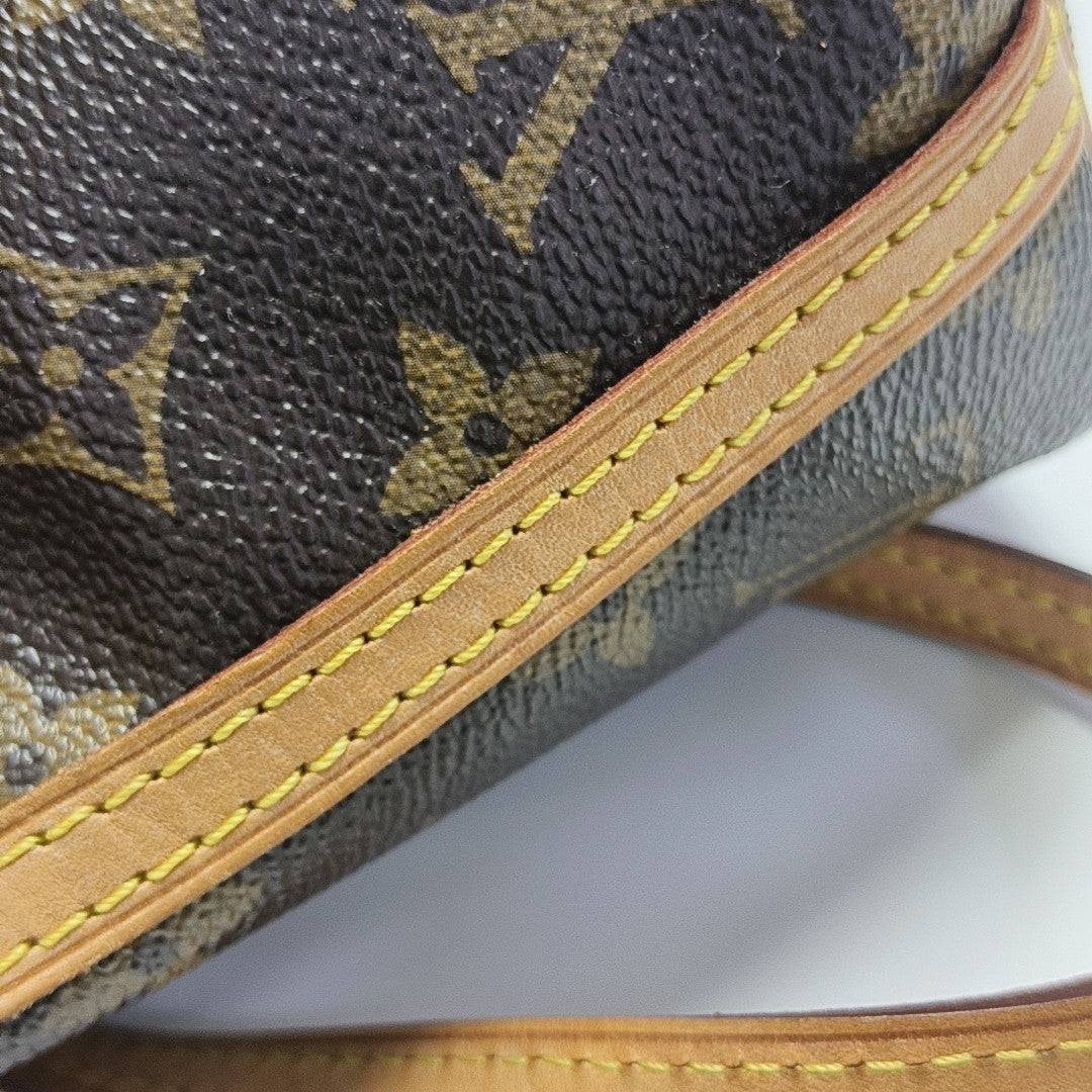 NÉONOÉ Nano Monogram Coated Canvas Brown