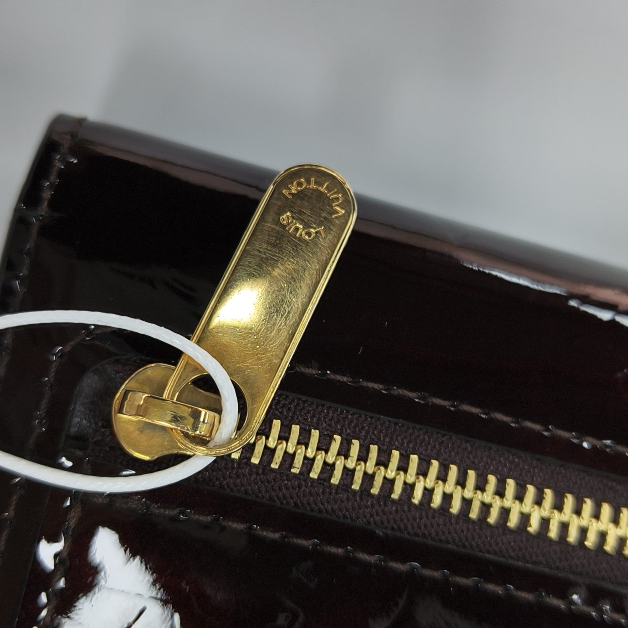 KOALA Monogram Patent Leather Red Card Holder
