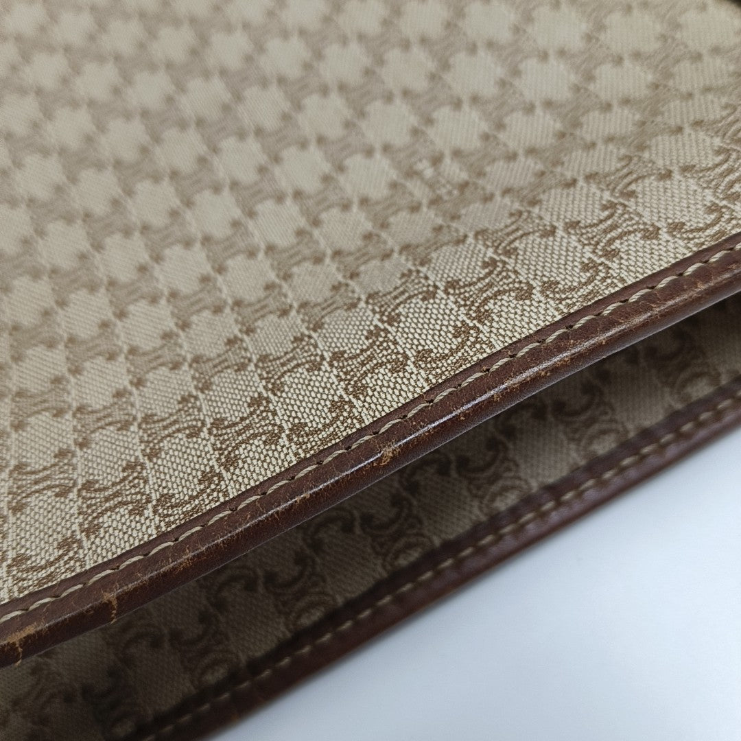 MACADAM CLUTCHES Coated Canvas Beige