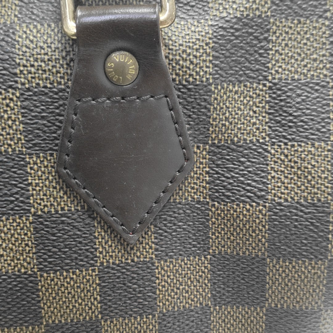 SPEEDY 25 Damier Ebene Coated Canvas Brown
