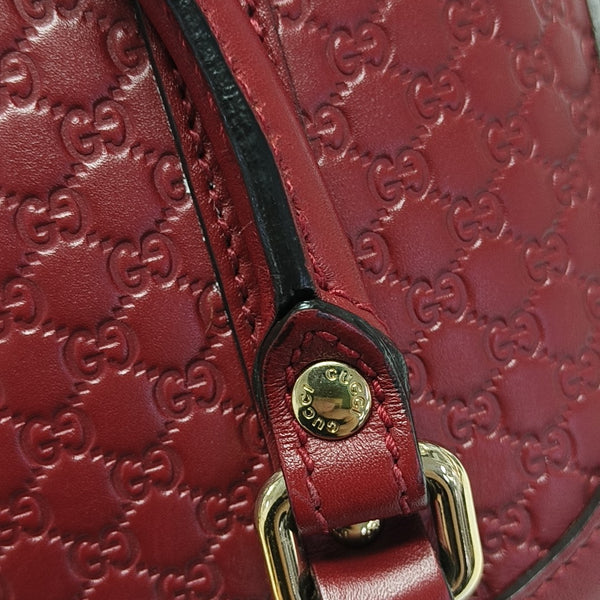 Microguccissima Monogram Calfskin Red