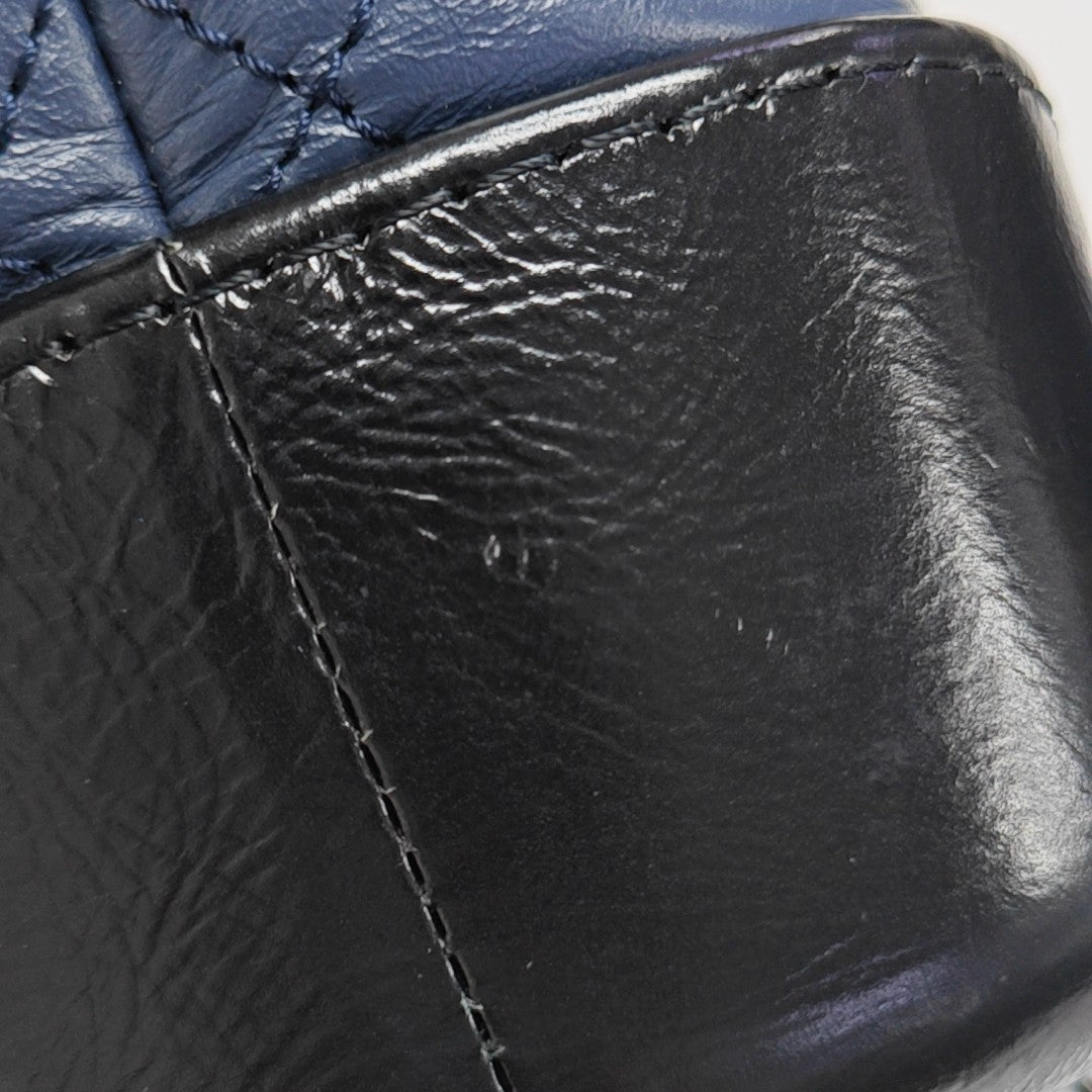GABRIELLE Small Quilted Calfskin Blue