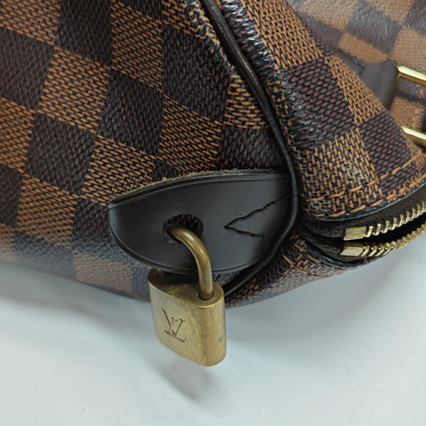 SPEEDY 25 Damier Ebene Coated Canvas Brown