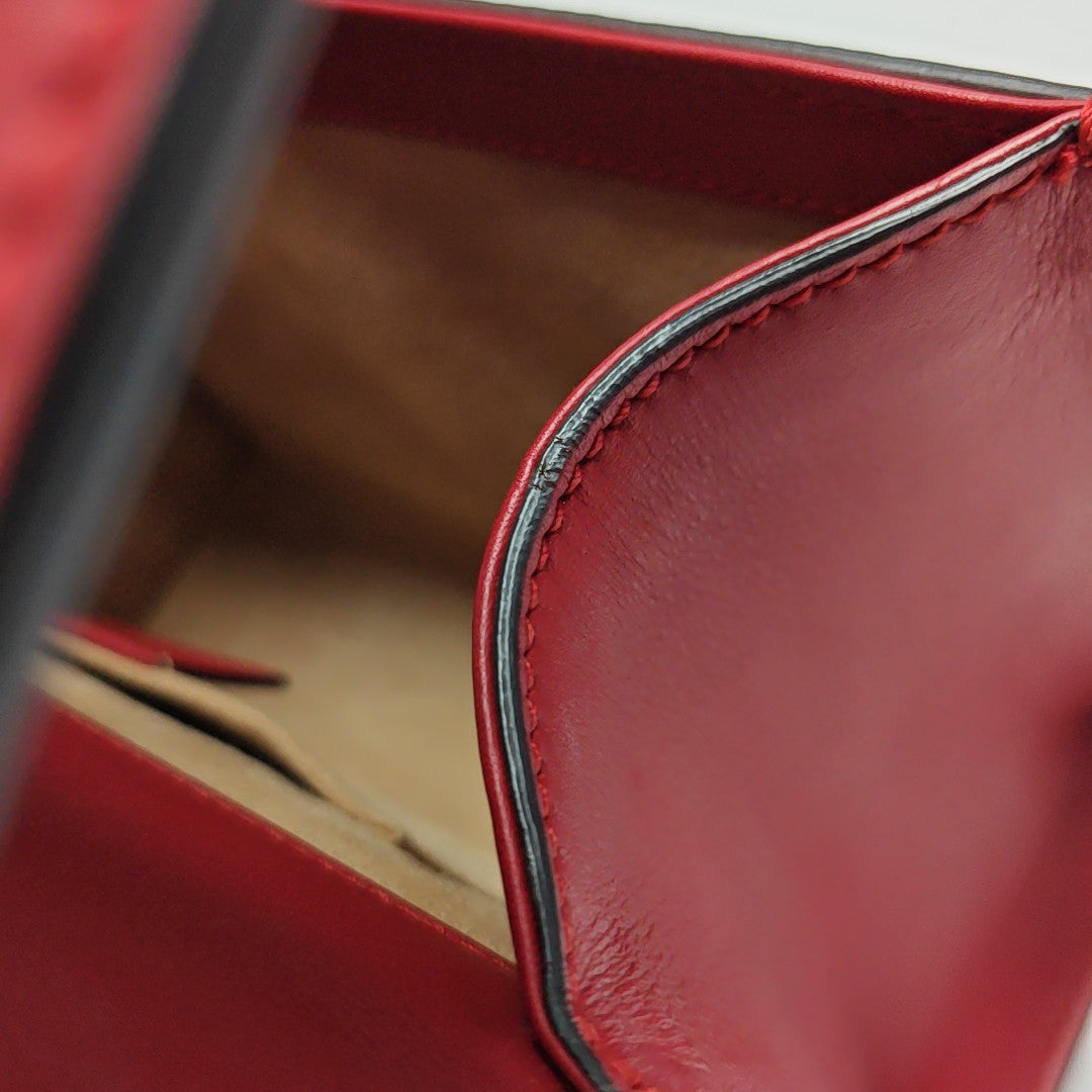 Padlock Small Calfskin Red