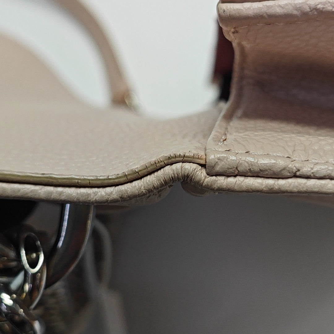 Diorama Medium Cannage Calfskin Pink