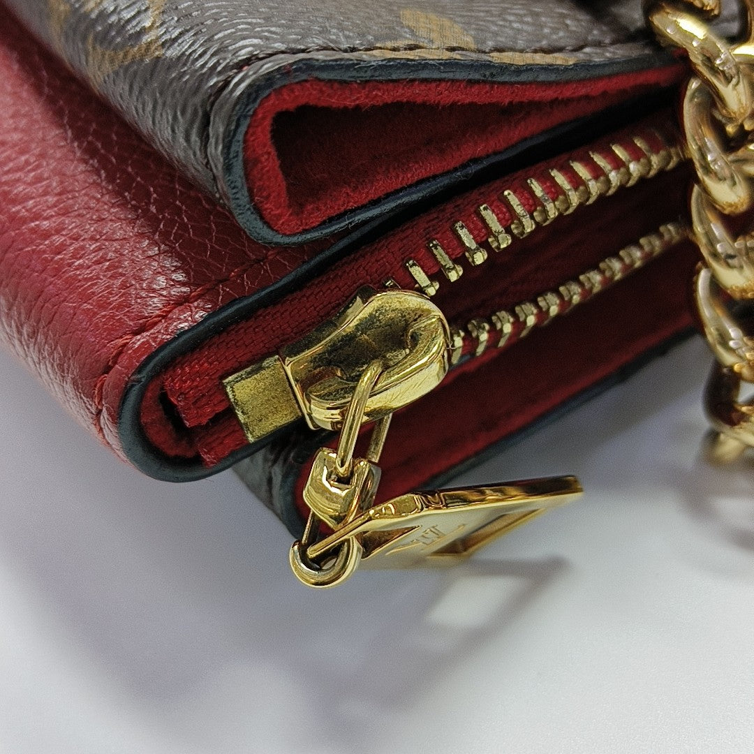 SURENE MM Monogram Coated Canvas Brown