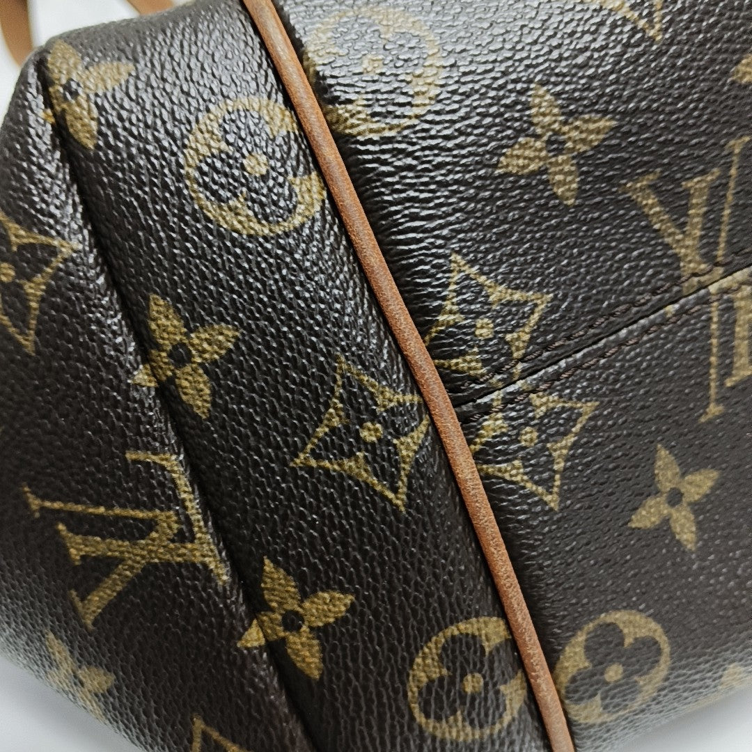 TOTALLY MM Monogram Coated Canvas Brown