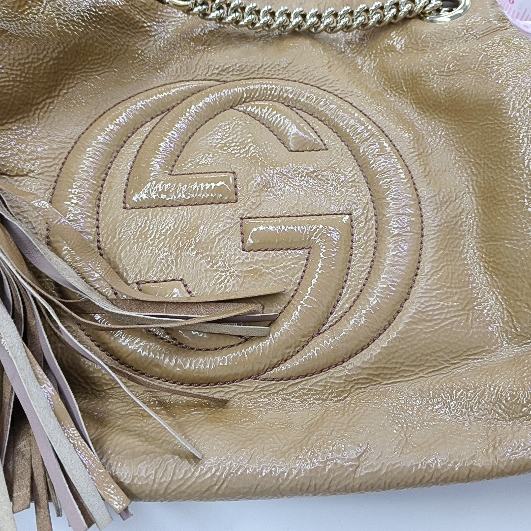 Soho Large Calfskin Beige