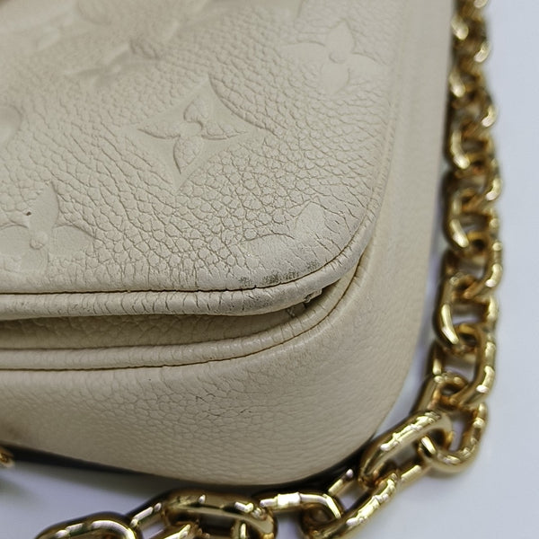 MÉTIS EAST WEST Monogram Calfskin Beige