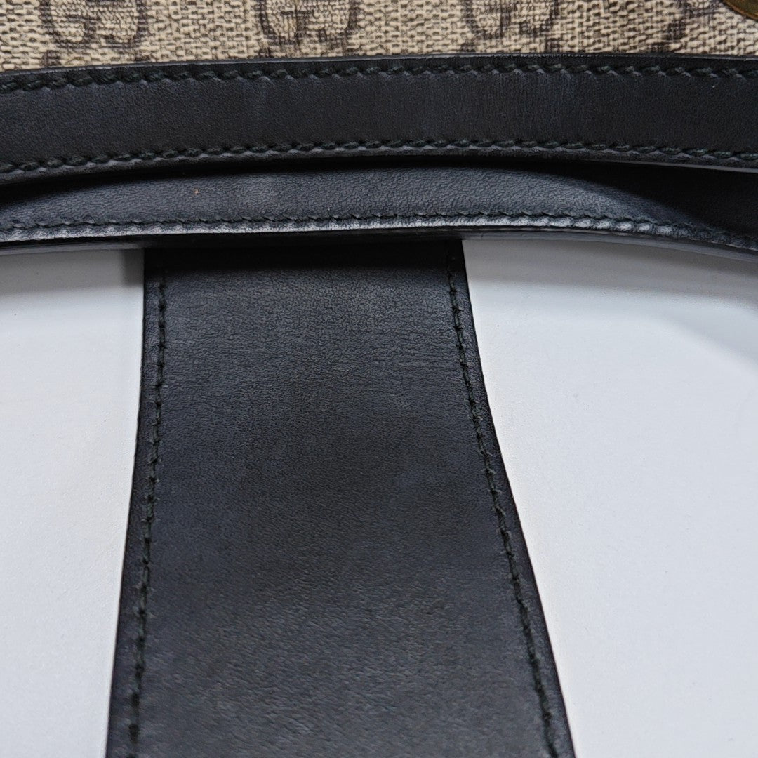 Padlock Small Monogram Coated Canvas Beige