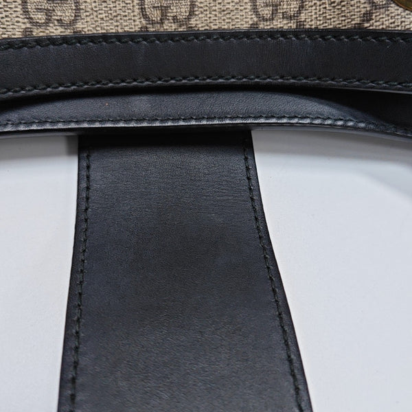 Padlock Small Monogram Coated Canvas Beige