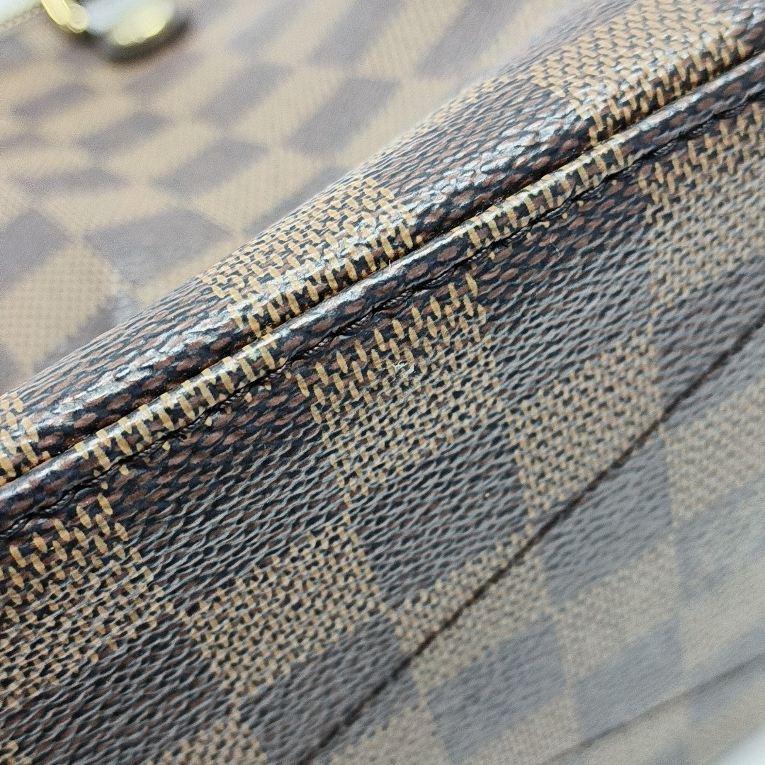 SIENA Damier Ebene Coated Canvas Brown