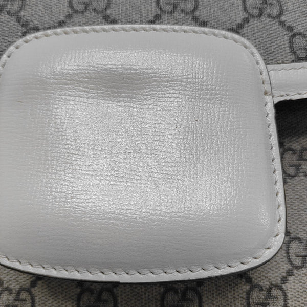Horsebit 1955 Small Monogram Coated Canvas Beige