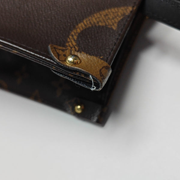 ONTHEGO MM Monogram Coated Canvas Brown
