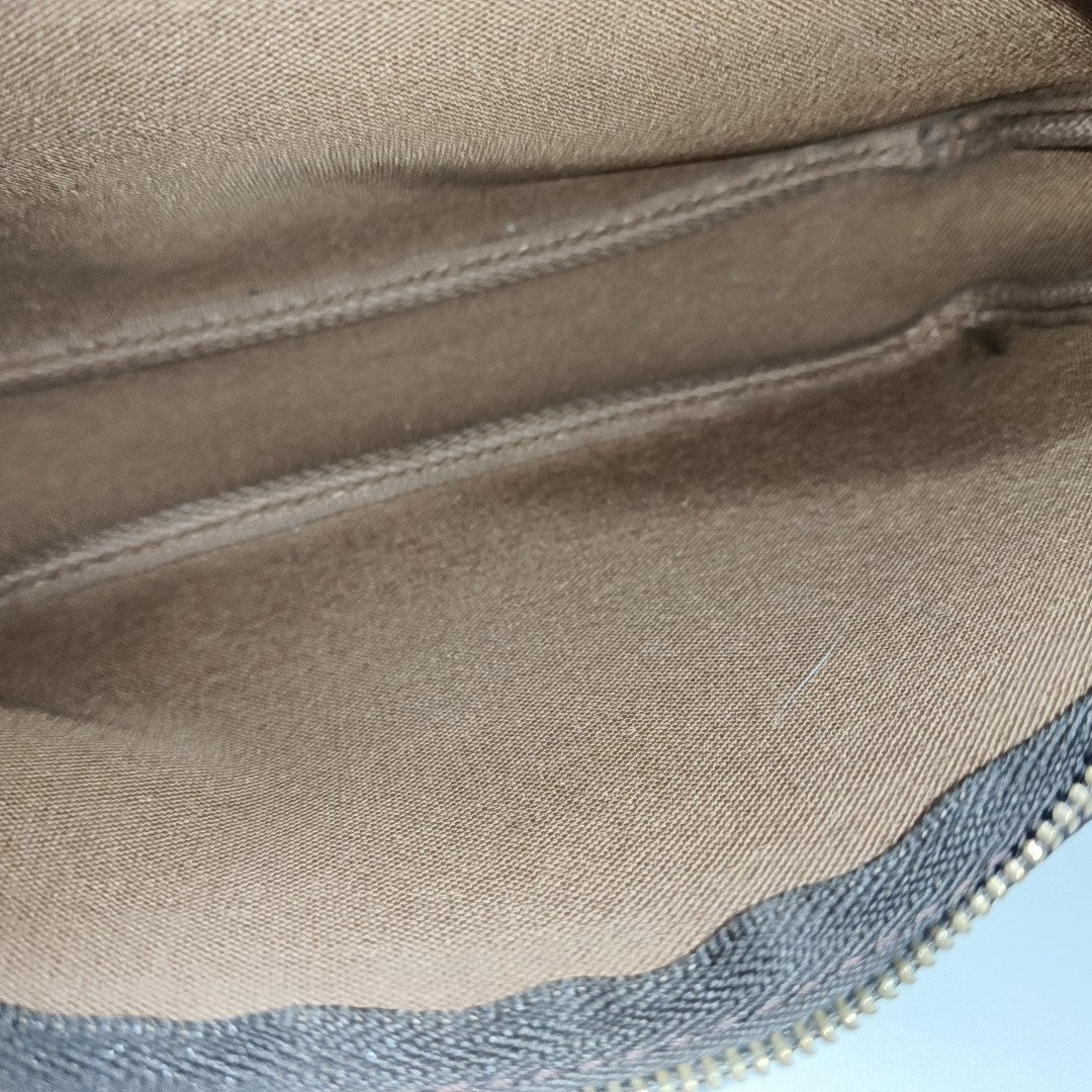 ACCESSOIRES Monogram Coated Canvas Brown