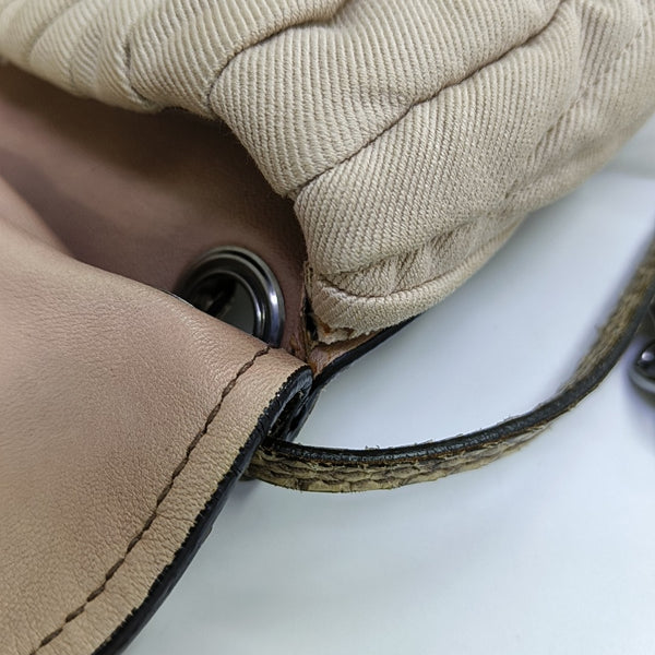 Canvas Shoulder Bag Beige