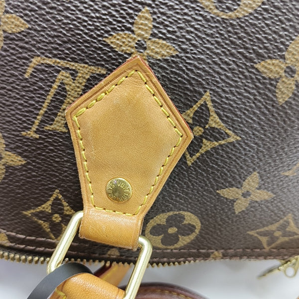 SPEEDY 30 Monogram Coated Canvas Brown