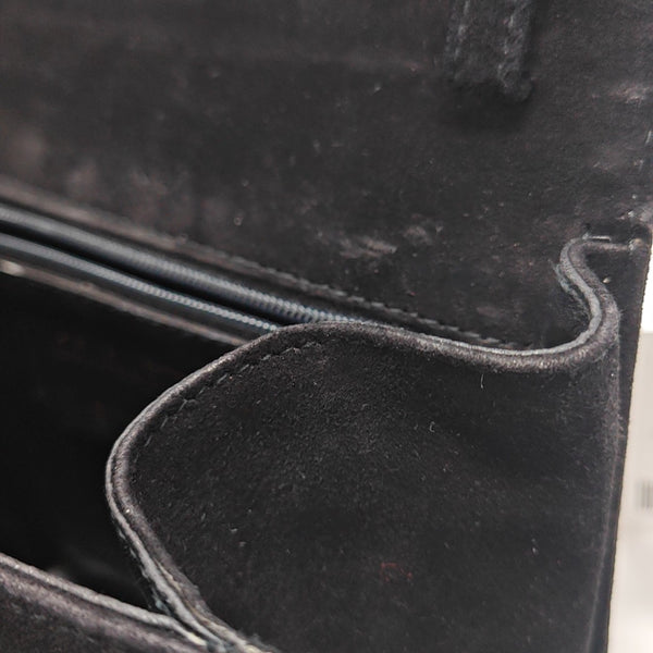 Suede Shoulder Bag Black