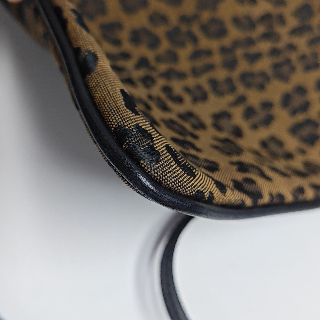 Fabric Shoulder Bag Brown
