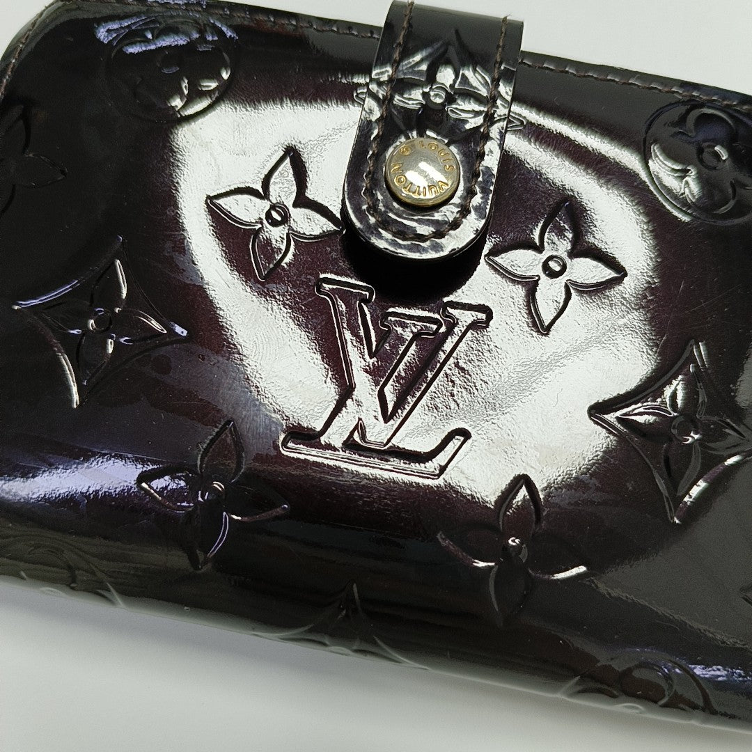 VIENNOIS Monogram Patent Leather Red Wallet
