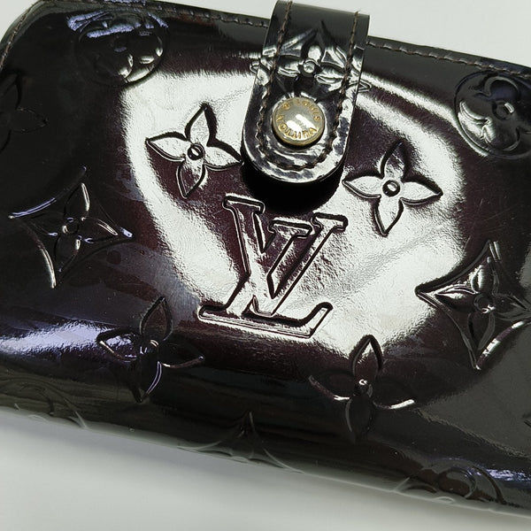 VIENNOIS Monogram Patent Leather Red Wallet