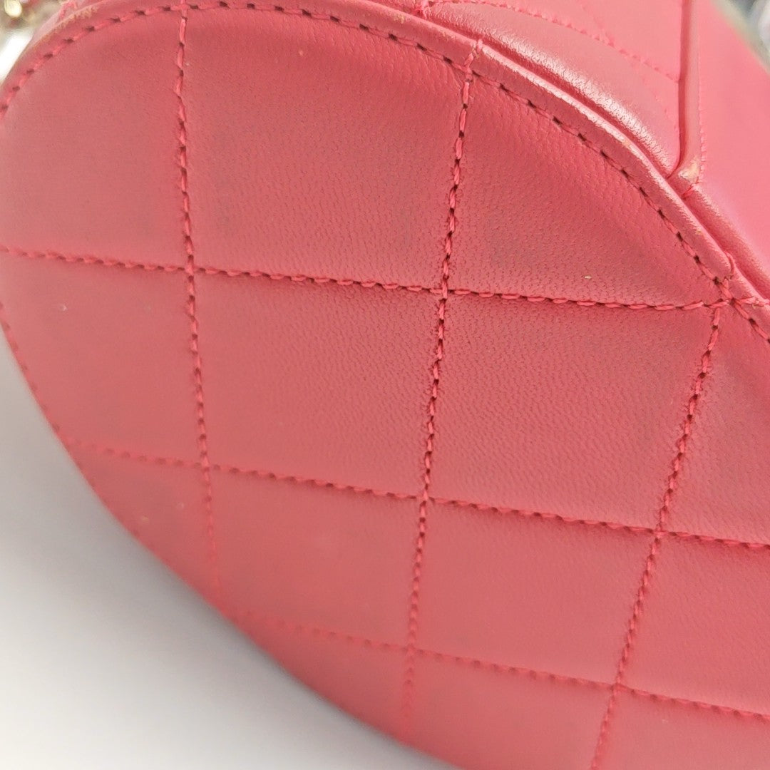 Quilted Lambskin Red