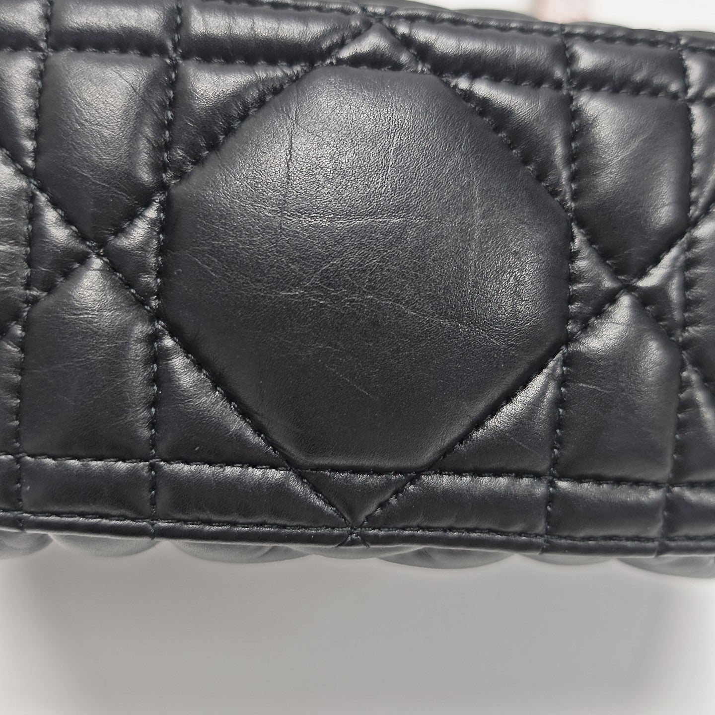 Diortravel Nomad Small Cannage Calfskin Black