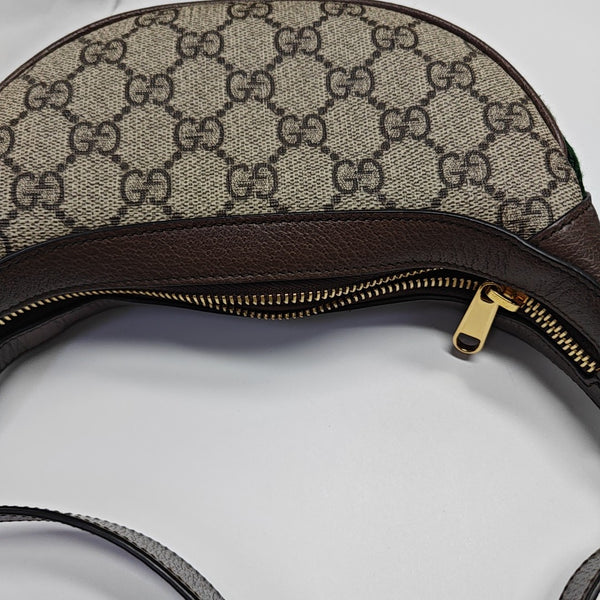 Ophidia Mini Monogram Coated Canvas Beige