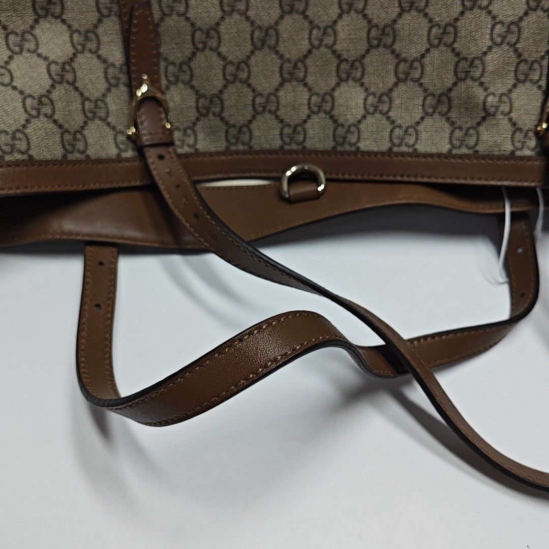 GG Supreme Monogram Coated Canvas Black
