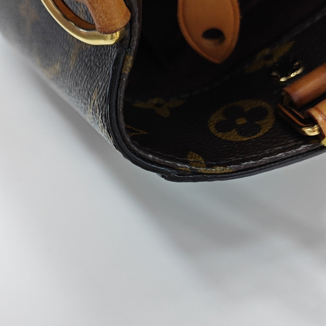 MONTAIGNE Monogram Coated Canvas Brown
