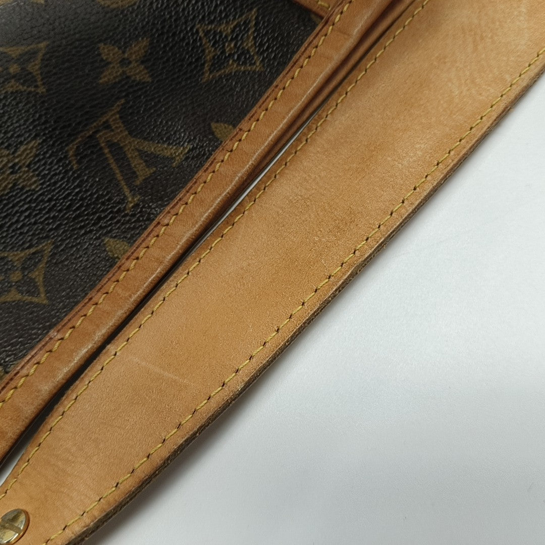 Monogram Coated Canvas Tote Bag Brown