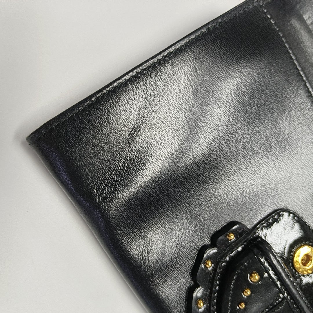 Leather Clutch Black