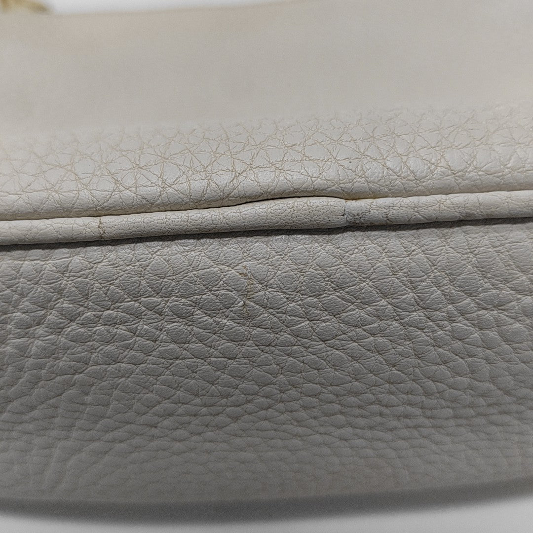 Calfskin Top Handle Bag White