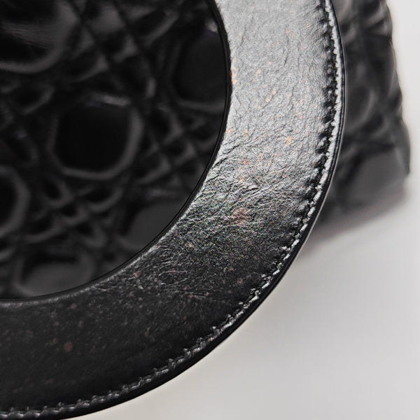 Lady Dior Small Cannage Lambskin Black