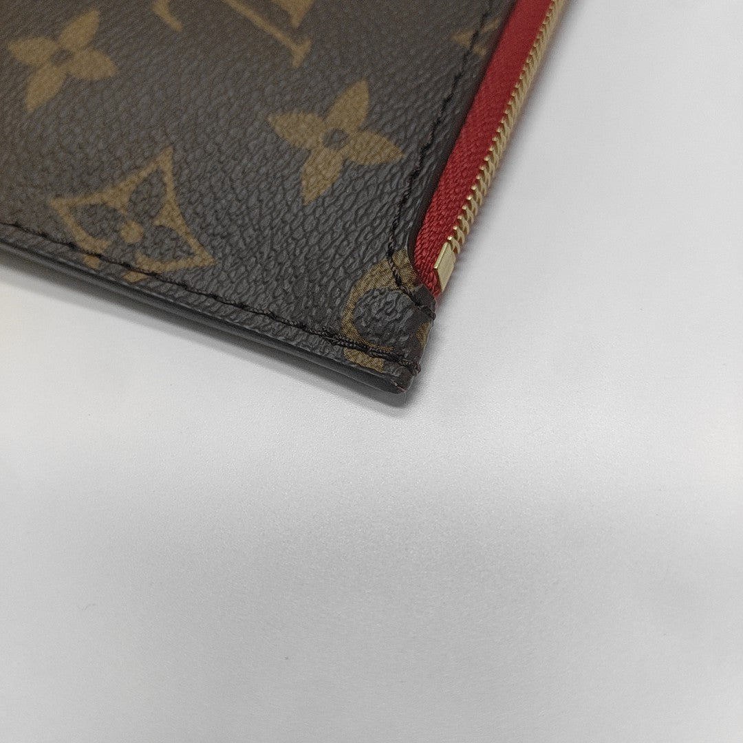 NEVERFULL MM Monogram Coated Canvas Brown