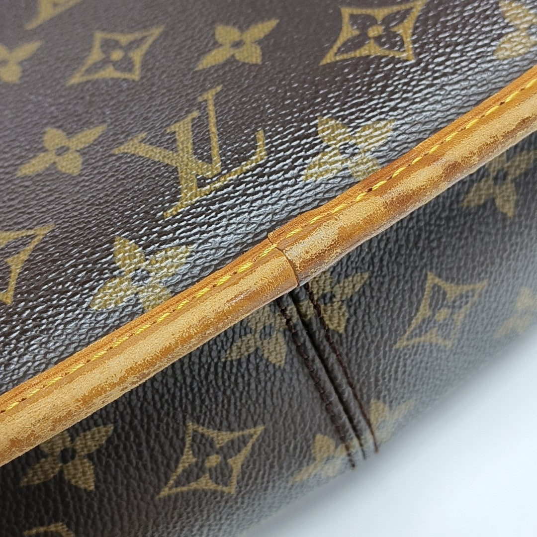 SOLOGNE PM Monogram Coated Canvas Brown
