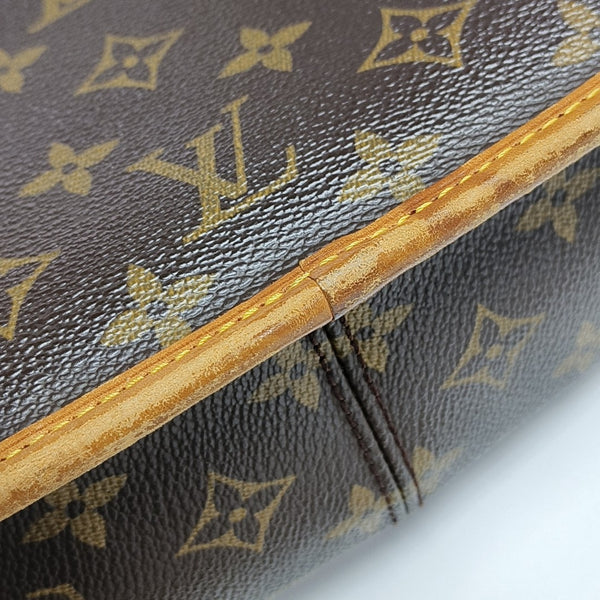 SOLOGNE PM Monogram Coated Canvas Brown