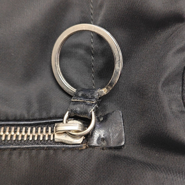 Nylon Top Handle Bag Black
