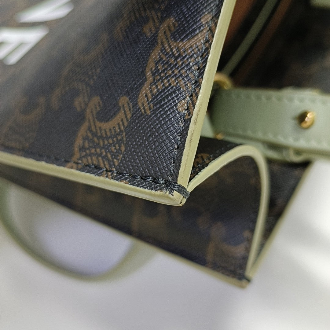 CABAS CELINE Small Coated Canvas Black