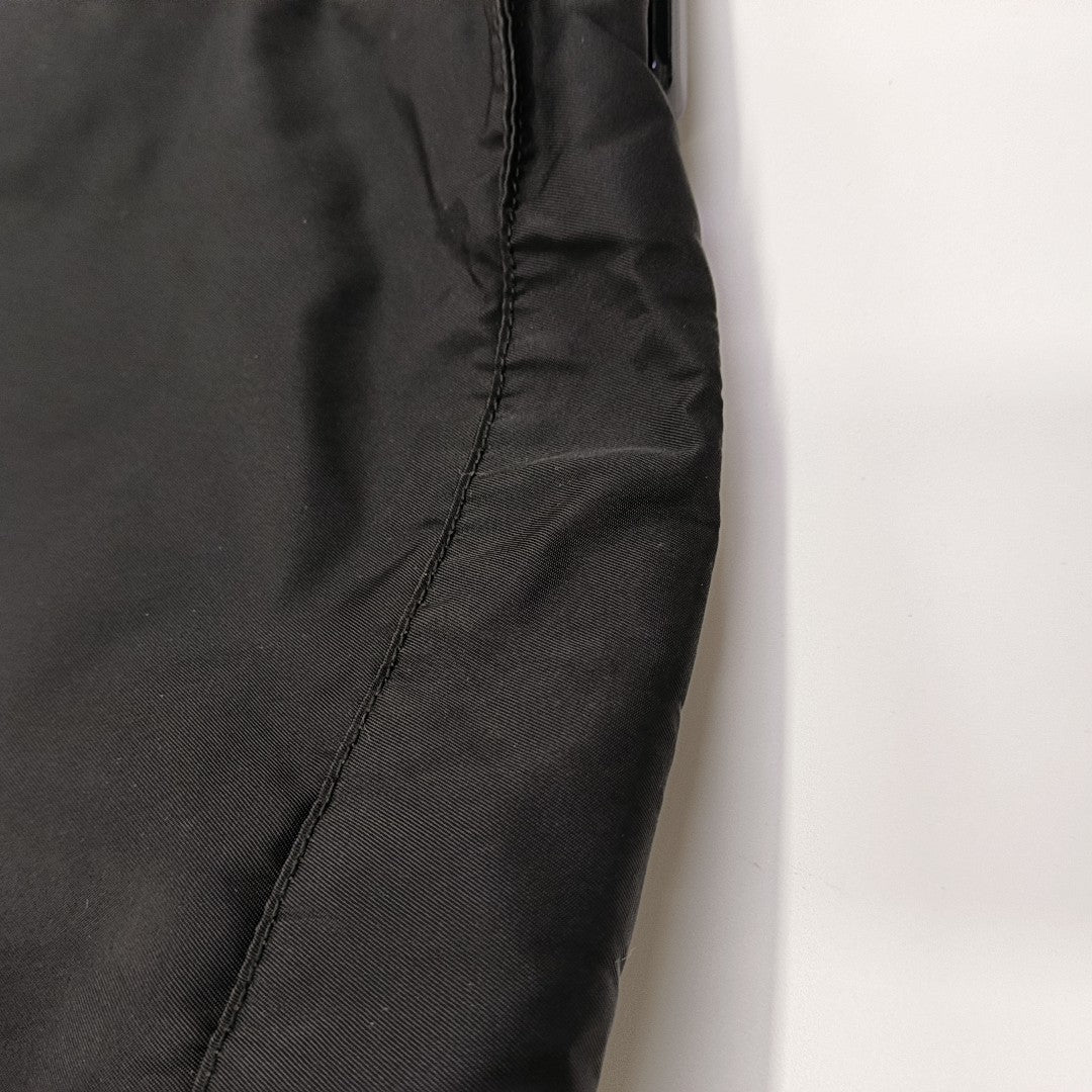 Nylon Top Handle Bag Black