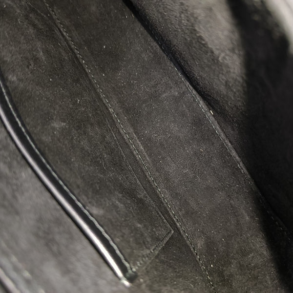 Calfskin Top Handle Bag Black