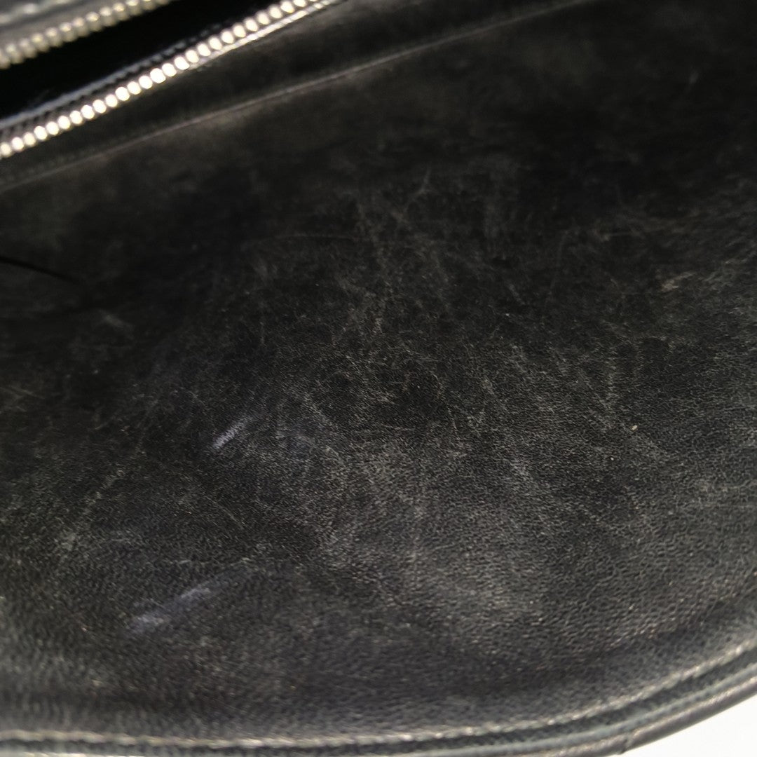 B. Quilted Calfskin Black