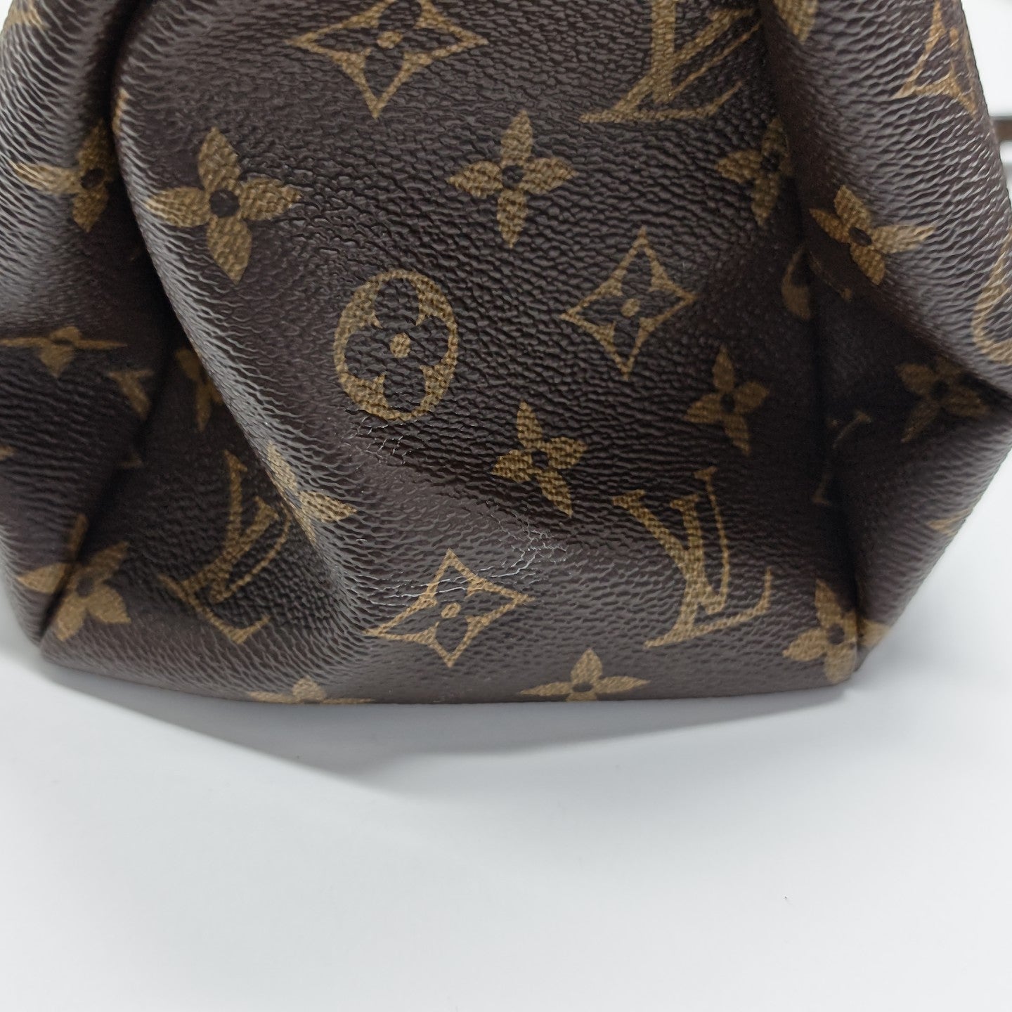 PALLAS MM Monogram Coated Canvas Brown