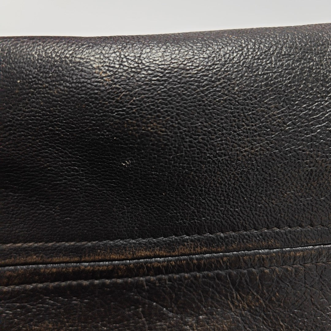 Calfskin Shoulder Bag Brown
