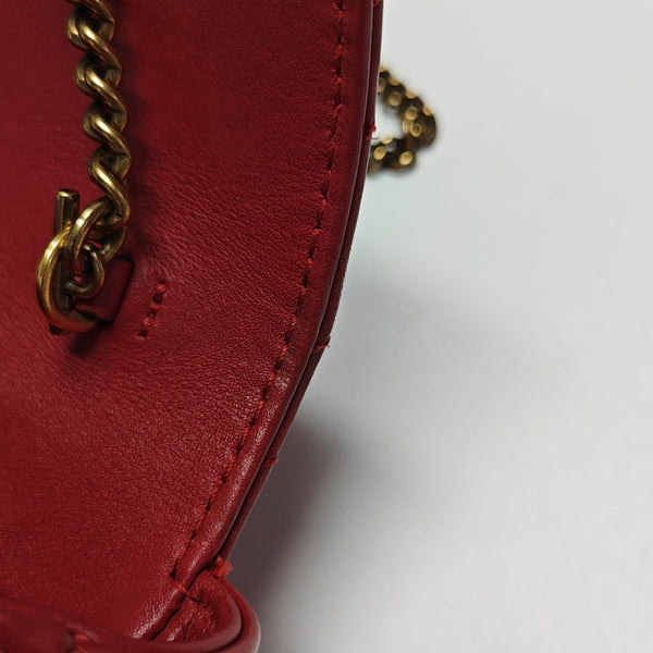 GG Marmont Mini Quilted Calfskin Red