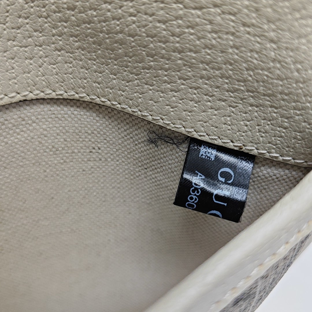 Ophidia Mini Monogram Coated Canvas Beige
